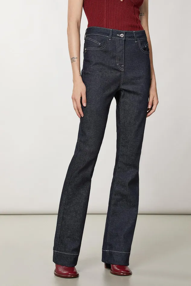 Jeans Women Patrizia Pepe Comfort Denim Pants Midnight Navy Wash