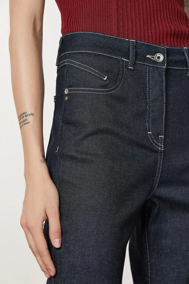 Jeans Women Patrizia Pepe Comfort Denim Pants Midnight Navy Wash