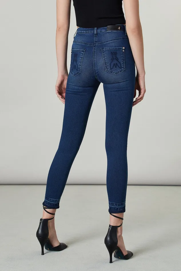 Jeans Women Patrizia Pepe Skinny Jeans Regular Waist Washed Blue