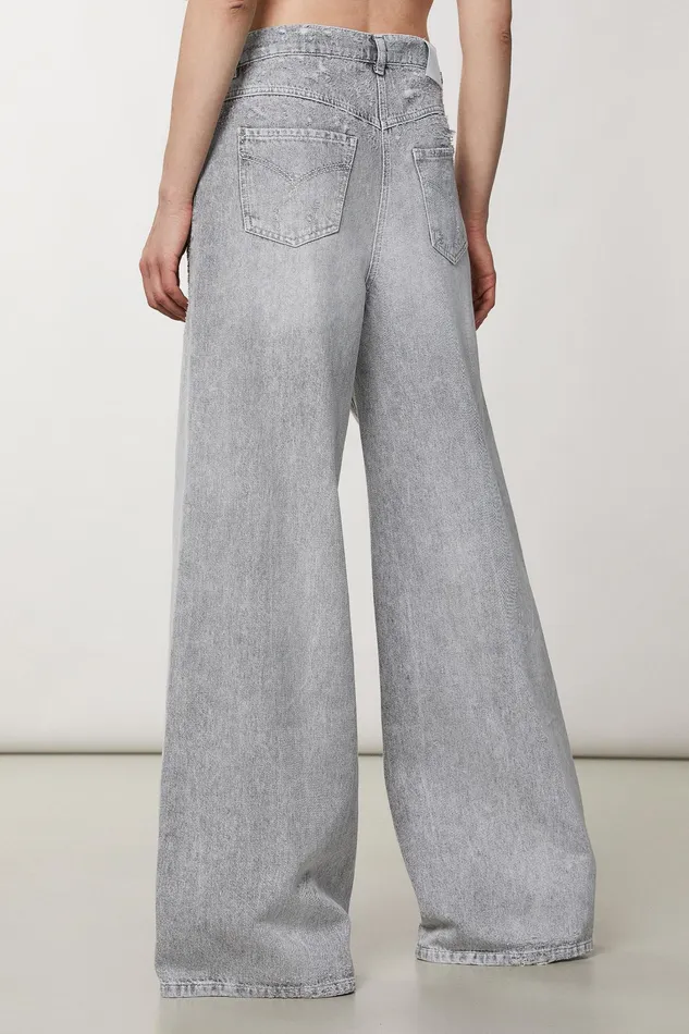 Jeans Women Patrizia Pepe Soft Cotton Pants Mineral Gray Wash