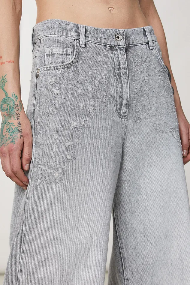 Jeans Women Patrizia Pepe Soft Cotton Pants Mineral Gray Wash