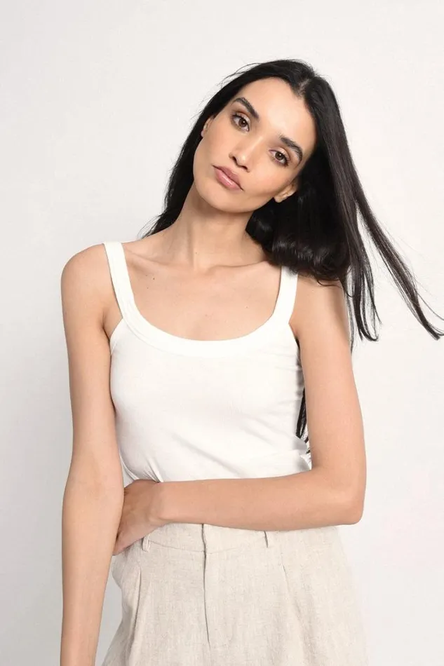 Jersey Tank Top OFFWHITE Women Molly Bracken Tops
