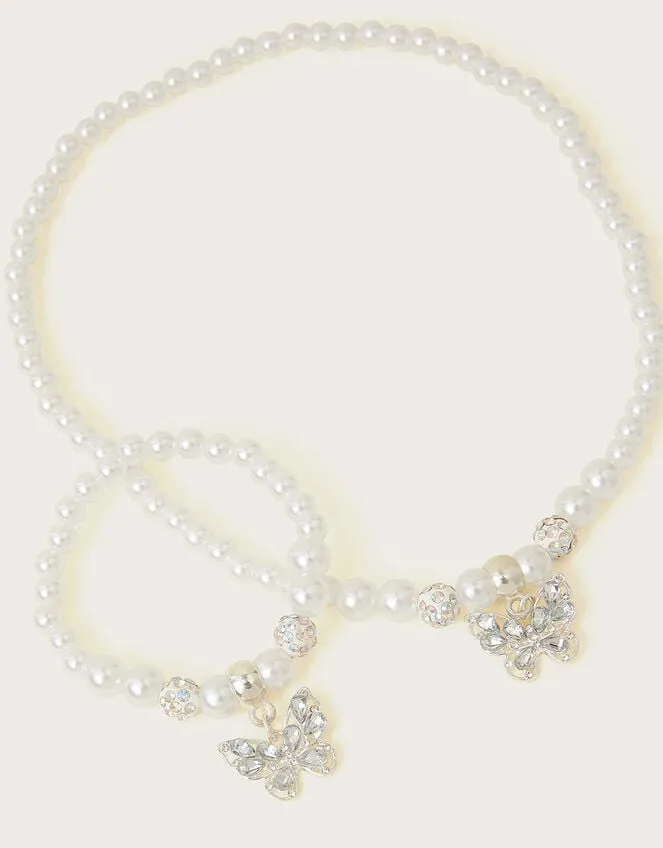 Jewel Butterfly Necklace And Bracelet Set Children Monsoon Girls039 Jewellery