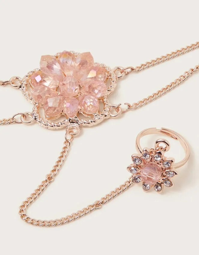Jewel Flower Linked Bracelet And Ring Children Monsoon Girls039 Jewellery