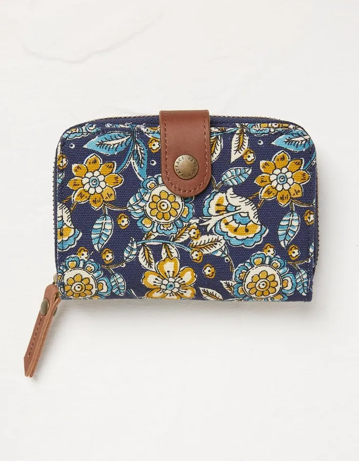 Josie Canvas Foldover Purse Navy Women FatFace Bags and Purses