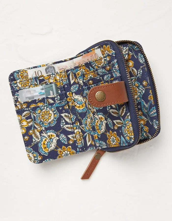 Josie Canvas Foldover Purse Navy Women FatFace Bags and Purses