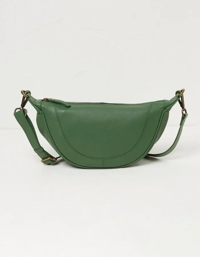 Jovie Half Moon Sling Bag Bright Green Women FatFace Bags and Purses