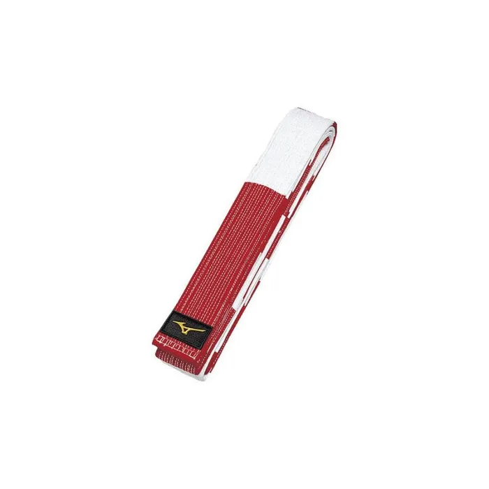 Judo Belts MenWomen Mizuno Master Belt Rb Redwhite