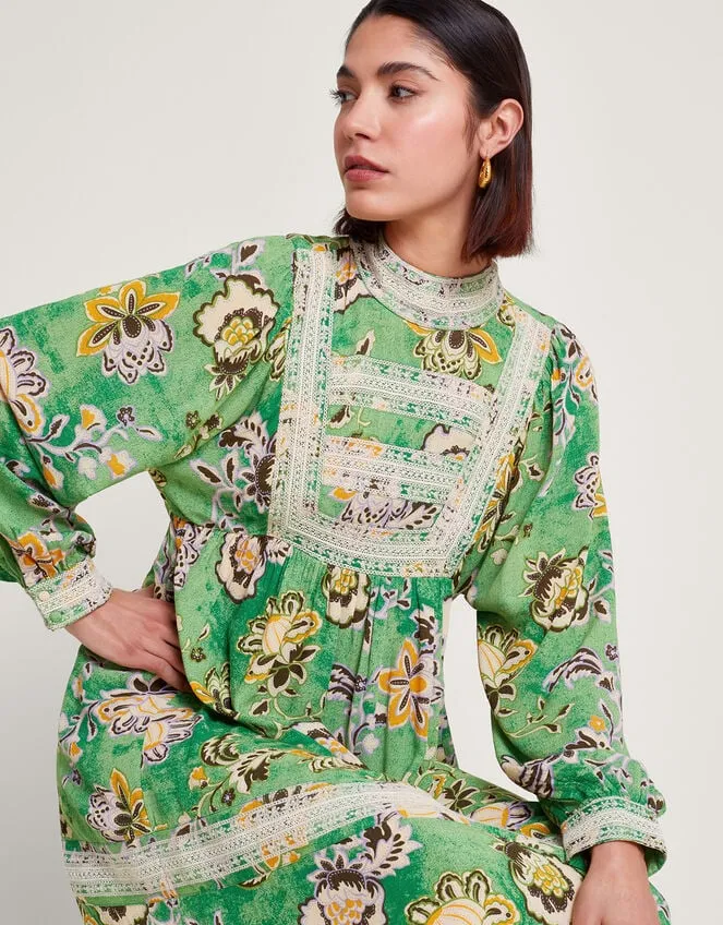 Juliet Floral Dress Green Women Monsoon Dresses