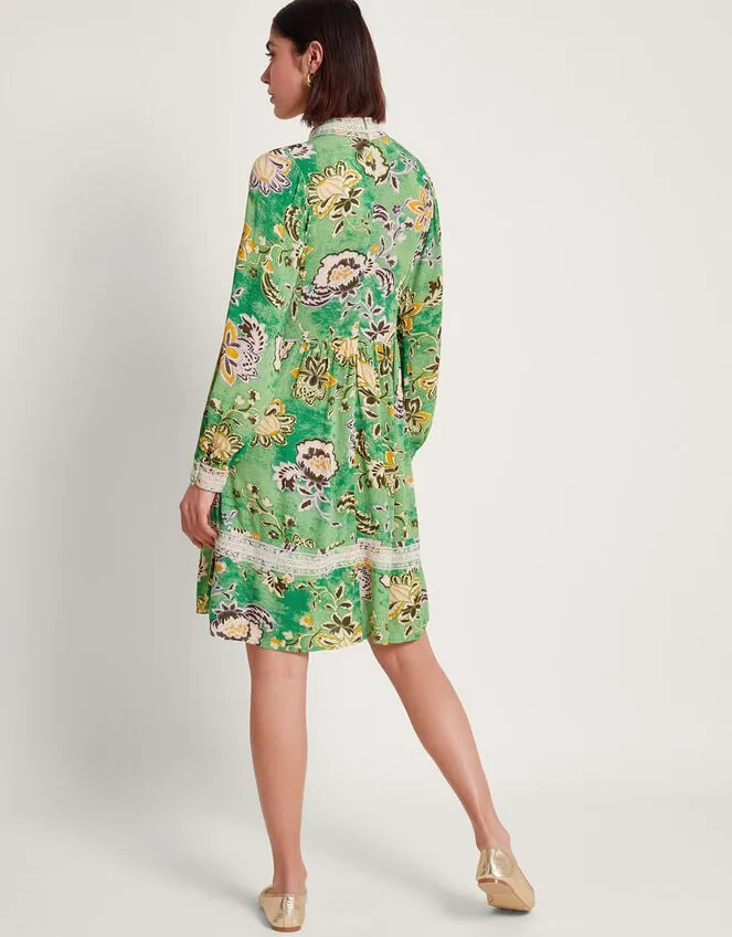 Juliet Floral Dress Green Women Monsoon Dresses