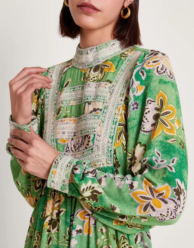 Juliet Floral Dress Green Women Monsoon Dresses