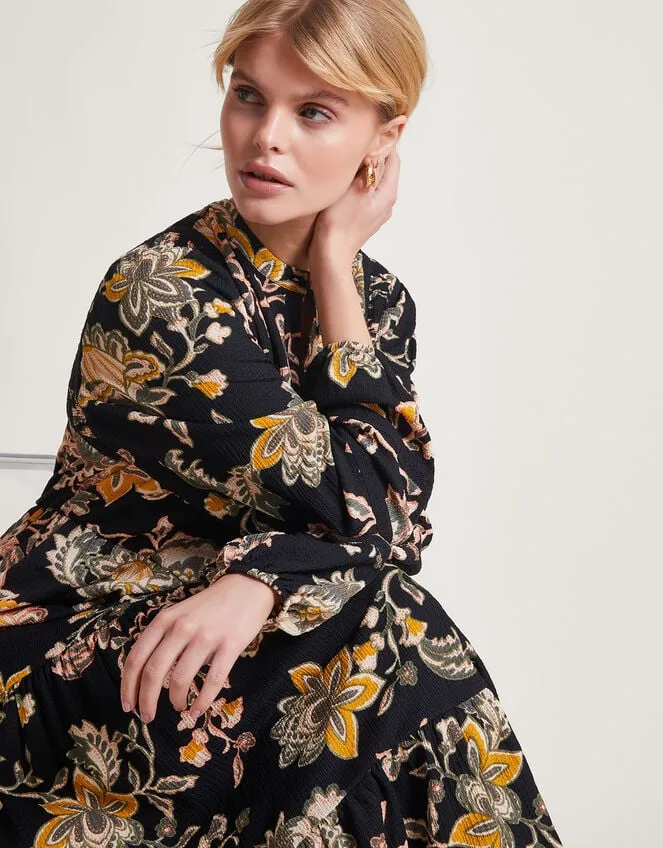 Juliet Shirt Print Dress Black Women Monsoon Dresses