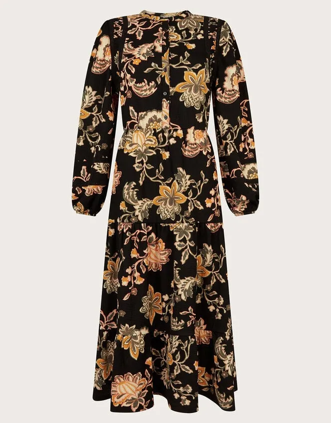 Juliet Shirt Print Dress Black Women Monsoon Dresses