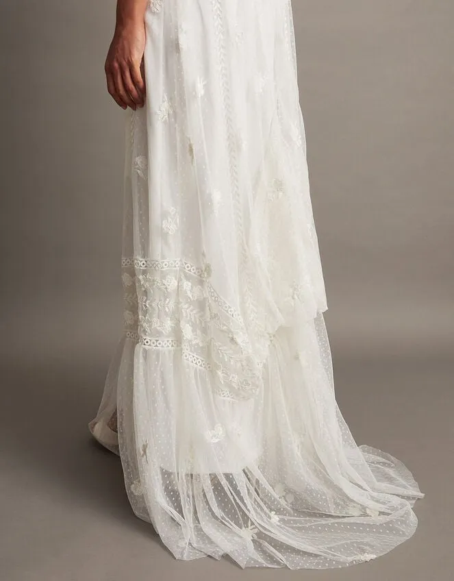 Julita Embroidered Lace Bridal Dress Ivory Women Monsoon Dresses