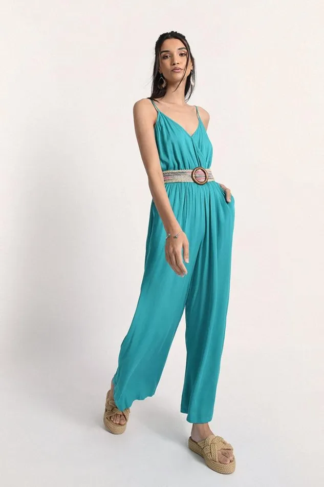 Jumpsuit With Straps EMERALD GREEN Women Molly Bracken Jumpsuits