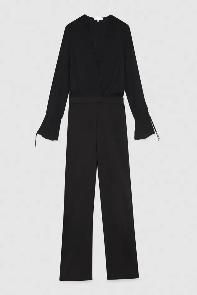 Jumpsuits Women Patrizia Pepe Essential Crepe Jumpsuit Nero