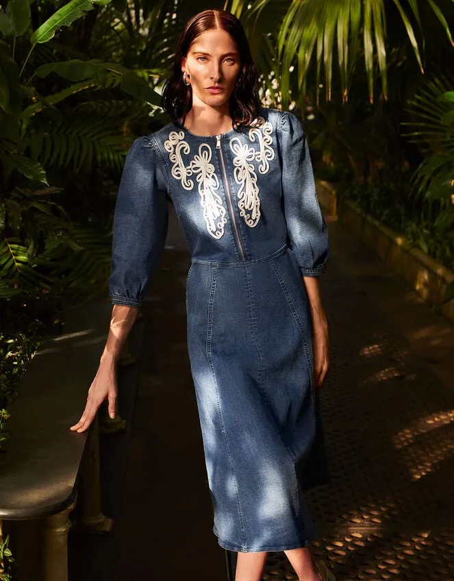 Kaia Cornelli Dress Blue Women Monsoon Dresses