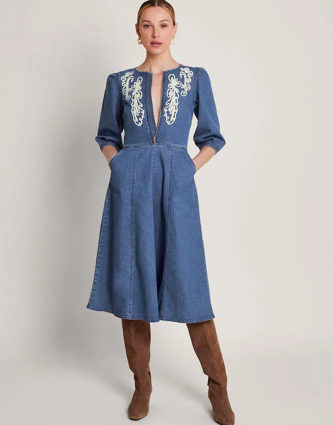 Kaia Cornelli Dress Blue Women Monsoon Dresses