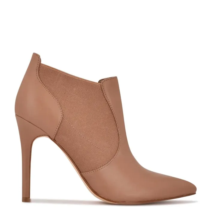 Kaia Dress Booties Nude Leather Women Nine West Boots and Booties