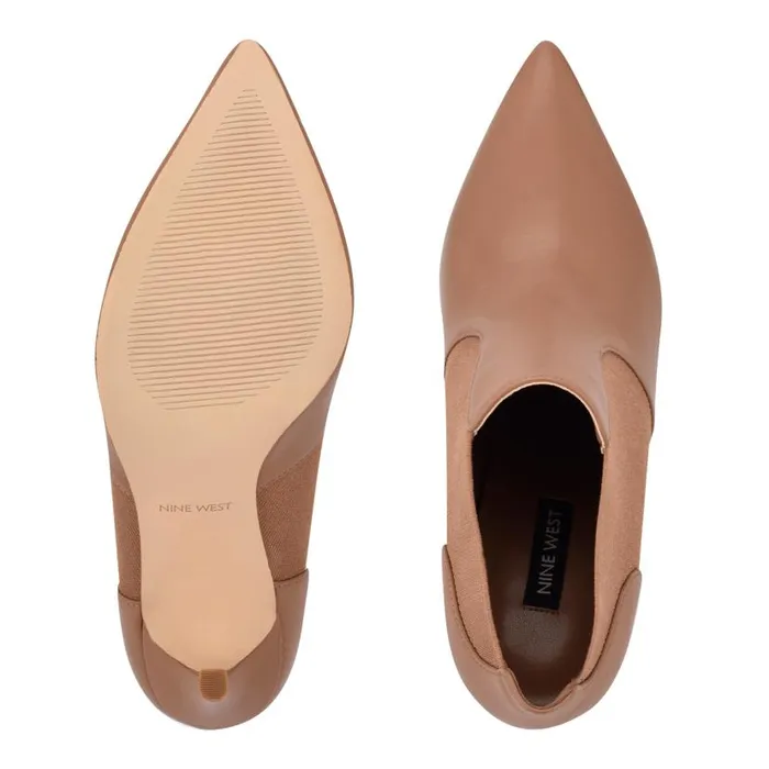 Kaia Dress Booties Nude Leather Women Nine West Boots and Booties