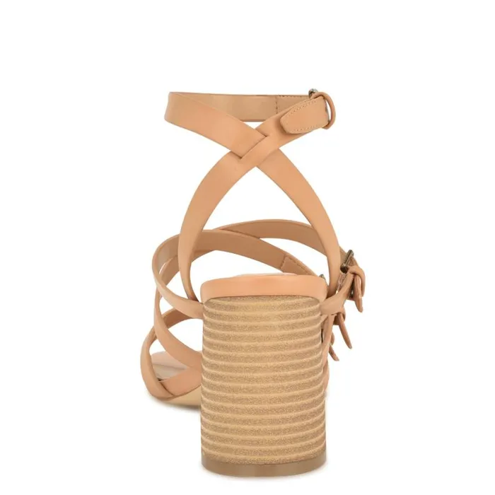 Karrly Ankle Strap Heeled Sandals Light Natural Women Nine West Heels