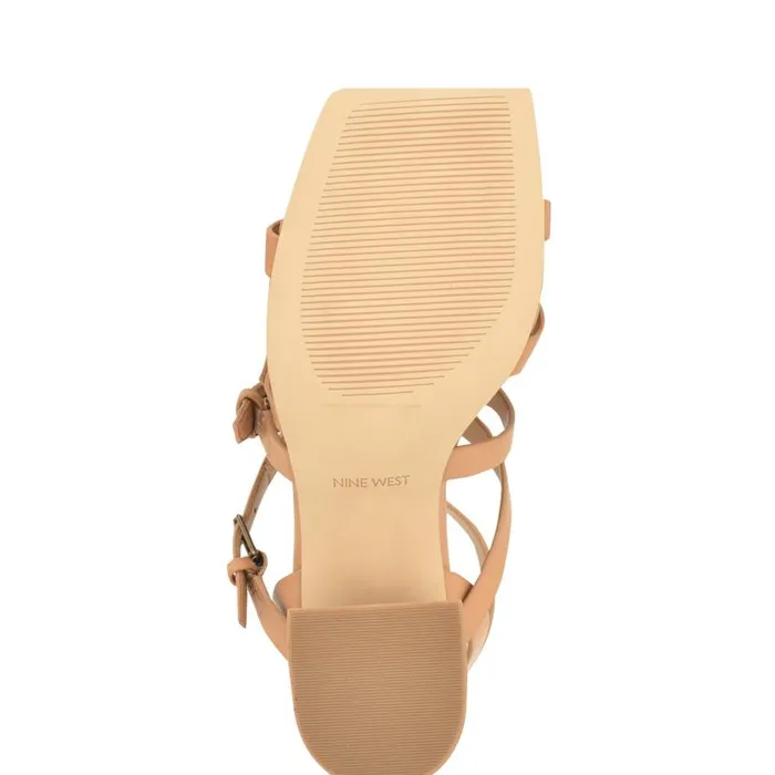 Karrly Ankle Strap Heeled Sandals Light Natural Women Nine West Heels