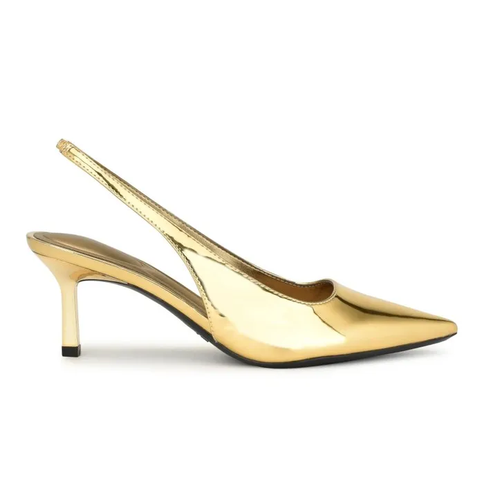 Kately 92159 Slingback Pumps Bronze Women Nine West Heels