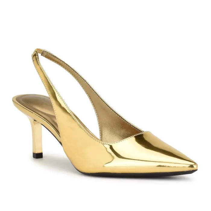 Kately 92159 Slingback Pumps Bronze Women Nine West Heels