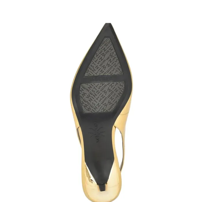 Kately 92159 Slingback Pumps Bronze Women Nine West Heels