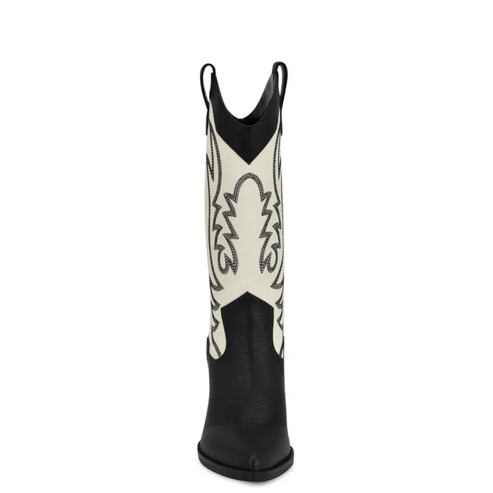 Keeks Western Boot Whiteblack Women Nine West Boots and Booties