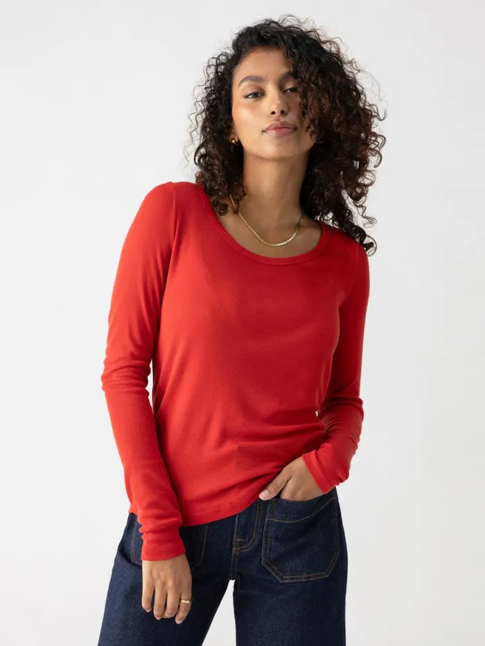 Keep It Simple Tee Cherry Red Women Sanctuary Clothing Tees and Tops