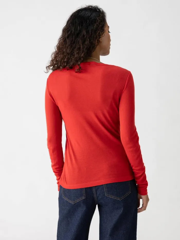 Keep It Simple Tee Cherry Red Women Sanctuary Clothing Tees and Tops