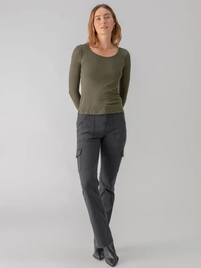 Keep It Simple Tee Dark Olive Women Sanctuary Clothing Tees and Tops