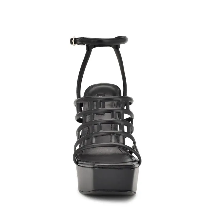 Kelinda Ankle Strap Platform Sandals Black Women Nine West Sandals