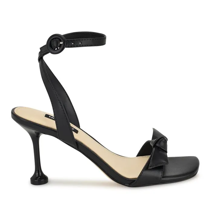 Kensta Bow Sandals Black Women Nine West Sandals