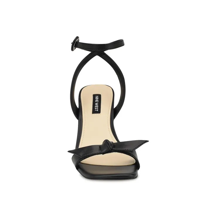 Kensta Bow Sandals Black Women Nine West Sandals