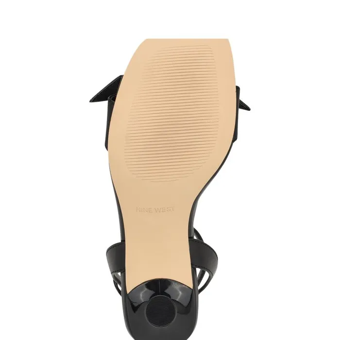Kensta Bow Sandals Black Women Nine West Sandals