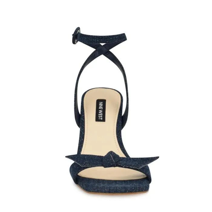 Kensta Bow Sandals Denim Women Nine West Sandals