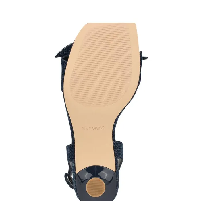 Kensta Bow Sandals Denim Women Nine West Sandals