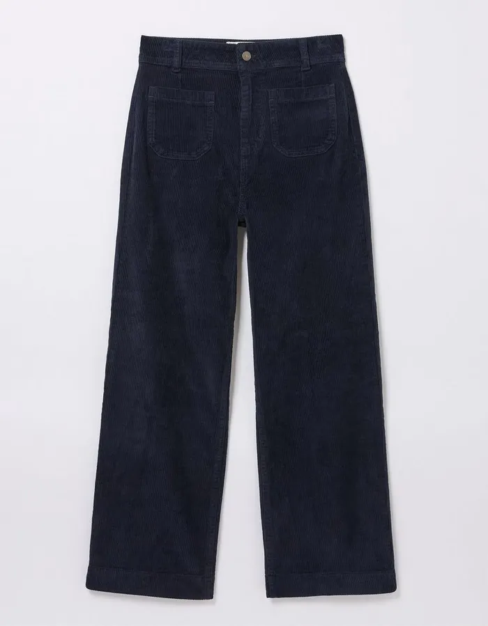 Keswick Cord Trouser Dark Navy Women FatFace Trousers and Leggings
