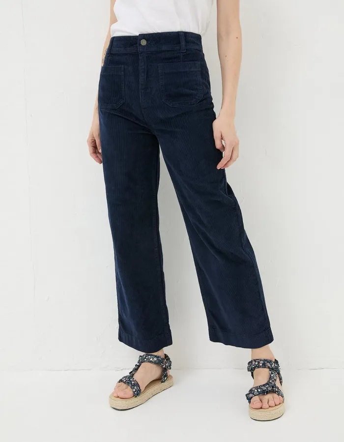 Keswick Cord Trouser Dark Navy Women FatFace Trousers and Leggings