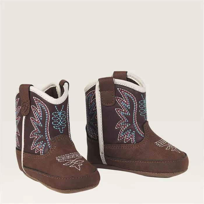 Kids Baby Boots Ariat Infant Lil Stompers Briar Boot Brown