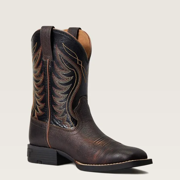 Kids Big Kids039 Footwear Ariat Amos Western Boot Hand Stained Red 8211 Brown Kids Big Kids039 Footwear Ariat Amos Western Boot Hand Stained Red 8211 Brown