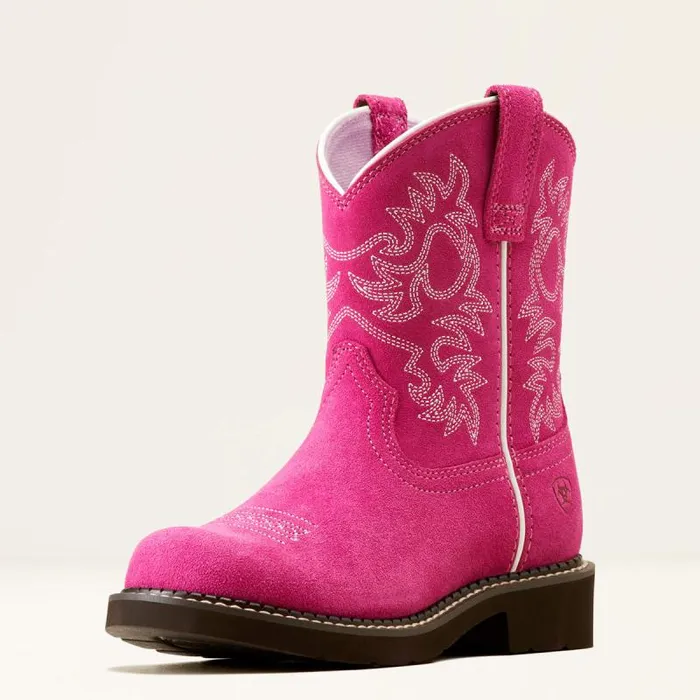 Kids Big Kids039 Footwear Ariat Fatbaby Western Boot Hottest Pink