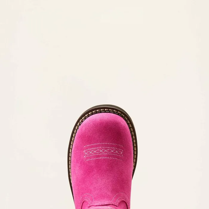 Kids Big Kids039 Footwear Ariat Fatbaby Western Boot Hottest Pink