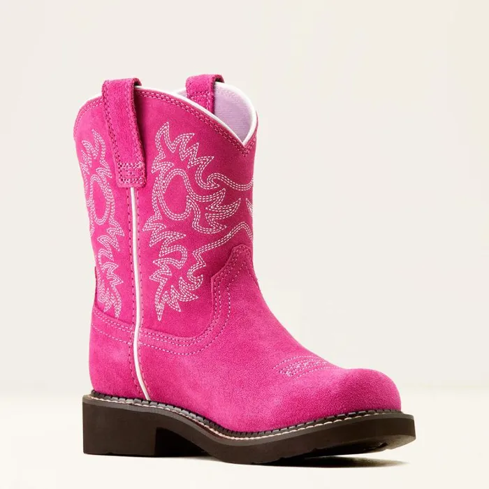 Kids Big Kids039 Footwear Ariat Fatbaby Western Boot Hottest Pink