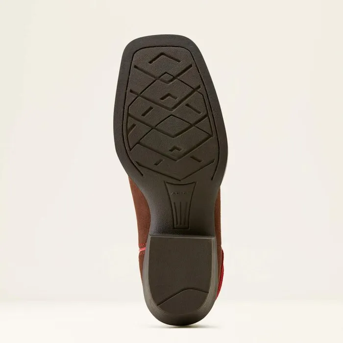Kids Big Kids039 Footwear Ariat Futurity Fringe Rodeo Quincy Western Boot Chocolate Suederange Riding Ruby