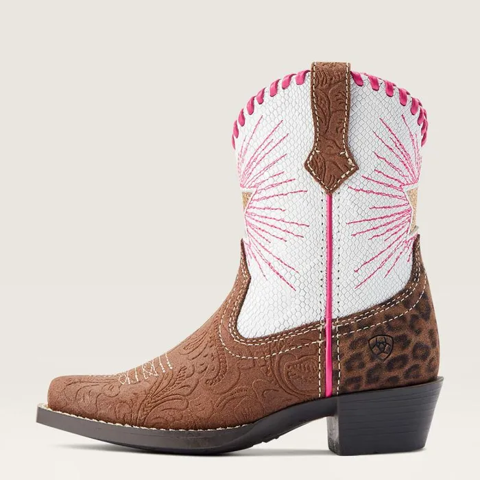 Kids Big Kids039 Footwear Ariat Heritage Star Easy Fit Western Boot Brown Floral Emboss Kids Big Kids039 Footwear Ariat Heritage Star Easy Fit Western Boot Brown Floral Emboss