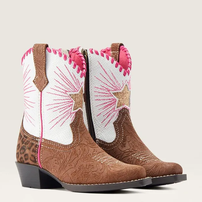 Kids Big Kids039 Footwear Ariat Heritage Star Easy Fit Western Boot Brown Floral Emboss Kids Big Kids039 Footwear Ariat Heritage Star Easy Fit Western Boot Brown Floral Emboss