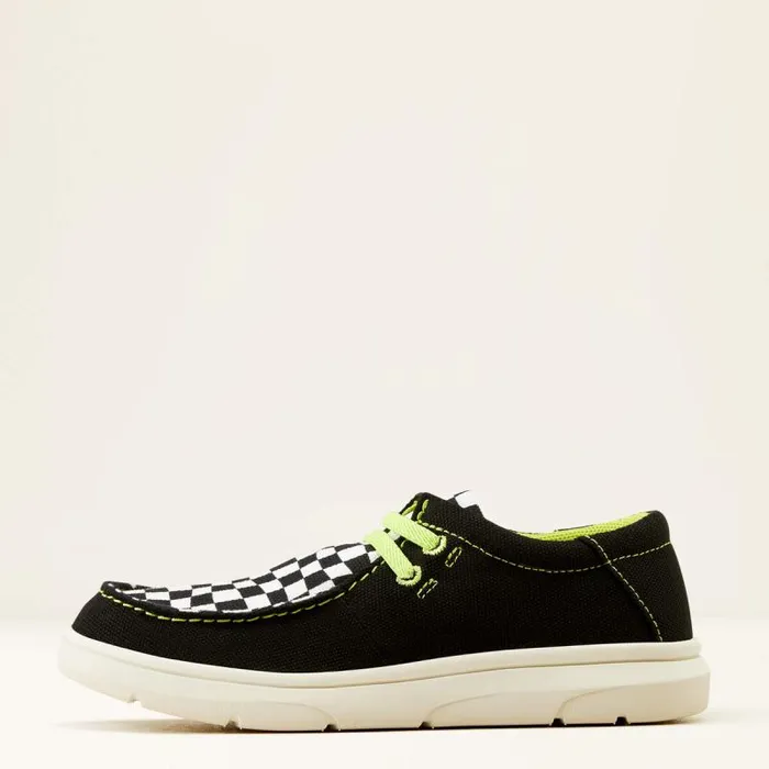 Kids Big Kids039 Footwear Ariat Hilo Black Carbonblack Grid Kids Big Kids039 Footwear Ariat Hilo Black Carbonblack Grid